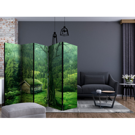 Paravan Green Seclusion Ii [Room Dividers] 225 cm x 172 cm-01