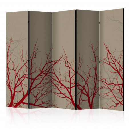 Paravan Red-Hot Branches Ii [Room Dividers] 225 cm x 172 cm-01