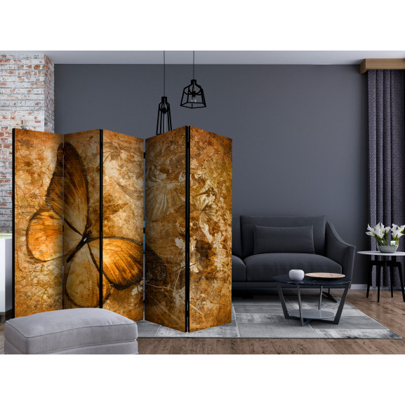 Paravan Butterfly (Sepia) Ii [Room Dividers] 225 cm x 172 cm Artgeist