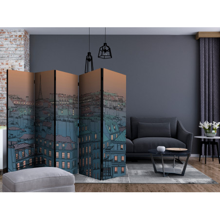 Paravan Good Evening Paris! Ii [Room Dividers] 225 cm x 172 cm-01