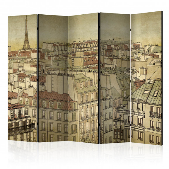 Paravan Good Bye Paris! Ii [Room Dividers] 225 cm x 172 cm 172