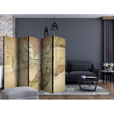 Paravan Gondolas In Venice Ii [Room Dividers] 225 cm x 172 cm-01