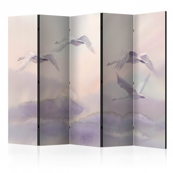 Paravan Flying Swans Ii [Room Dividers] 225 cm x 172 cm 172