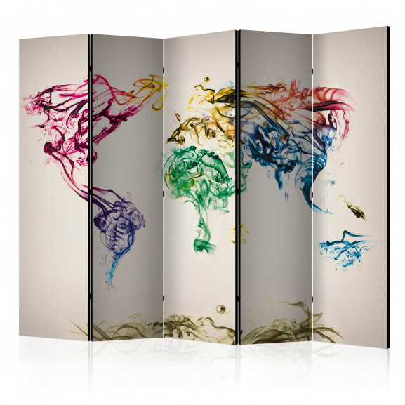 Paravan Dancing Smoke Trails Ii [Room Dividers] 225 cm x 172 cm