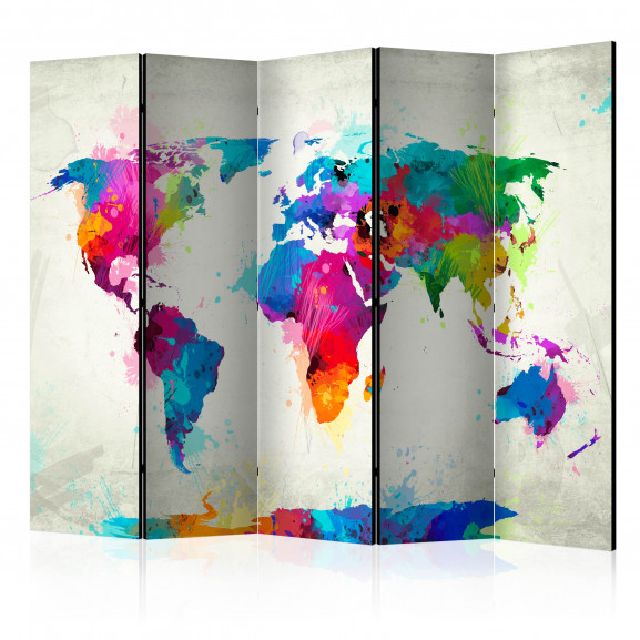 Paravan The Map Of Happiness Ii [Room Dividers] 225 cm x 172 cm