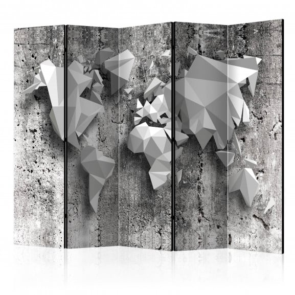 Paravan World Map: Origami Ii [Room Dividers] 225 cm x 172 cm