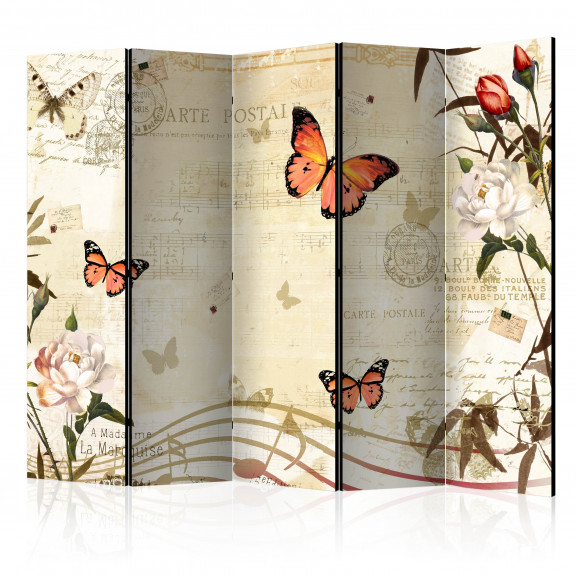 Paravan Melodies Of Butterflies Ii [Room Dividers] 225 cm x 172 cm