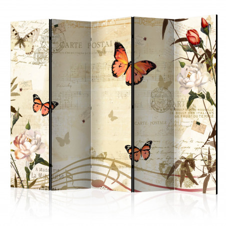 Paravan Melodies Of Butterflies Ii [Room Dividers] 225 cm x 172 cm-01