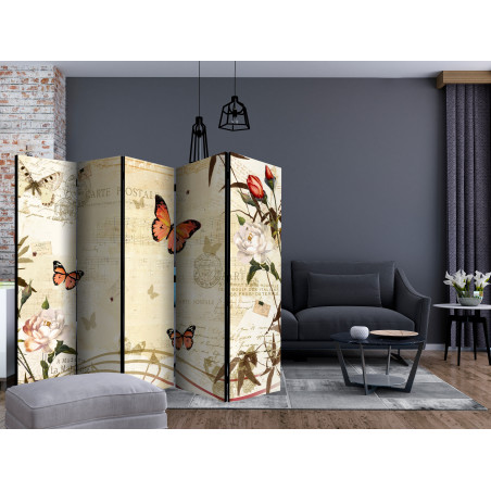 Paravan Melodies Of Butterflies Ii [Room Dividers] 225 cm x 172 cm-01