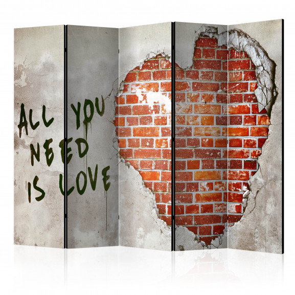 Paravan Love Is All You Need Ii [Room Dividers] 225 cm x 172 cm