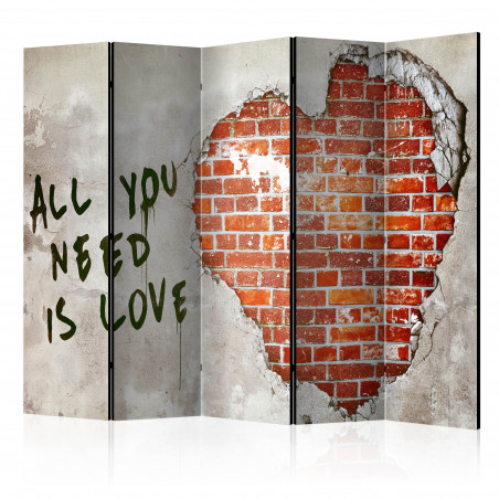 Paravan Love Is All You Need Ii [Room Dividers] 225 cm x 172 cm-01