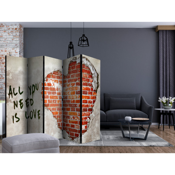 Paravan love is all you need ii [room dividers] 225 cm x 172 cm