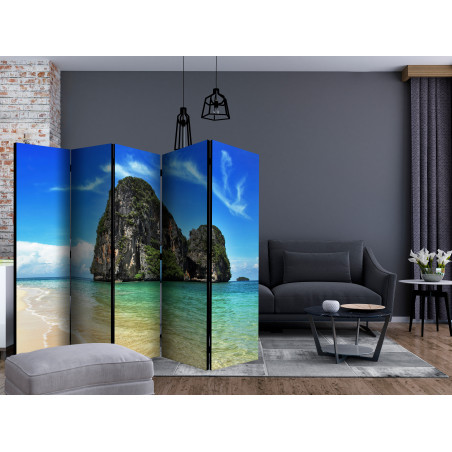 Paravan Exotic Landscape In Thailand, Railay Beach Ii [Room Dividers] 225 cm x 172 cm-01