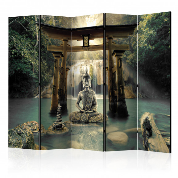 Paravan Buddha Smile Ii [Room Dividers] 225 cm x 172 cm