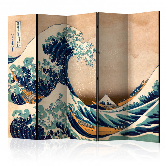 Paravan Hokusai: The Great Wave Off Kanagawa (Reproduction) Ii [Room Dividers] 225 cm x 172 cm