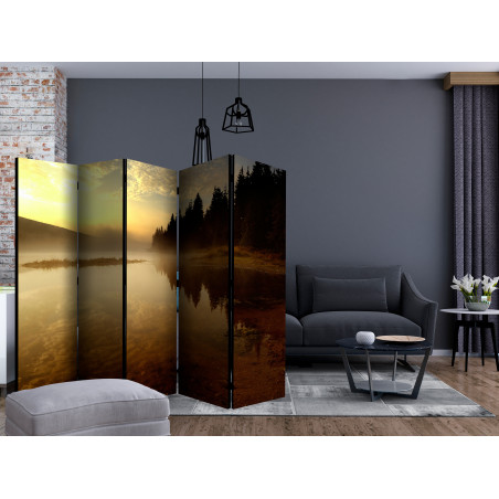 Paravan Forest And Lake Ii [Room Dividers] 225 cm x 172 cm-01