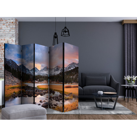 Paravan Amazing Mountain Landscape Ii [Room Dividers] 225 cm x 172 cm-01