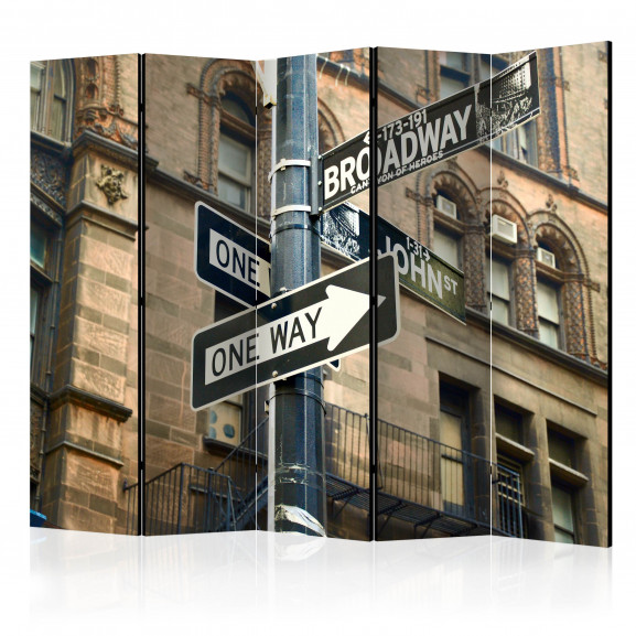 Paravan All Roads Lead To Broadway Ii [Room Dividers] 225 cm x 172 cm