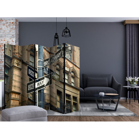 Paravan All Roads Lead To Broadway Ii [Room Dividers] 225 cm x 172 cm-01