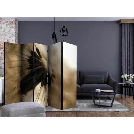 Paravan Dandelion Sepia Ii [Room Dividers] 225 cm x 172 cm-01