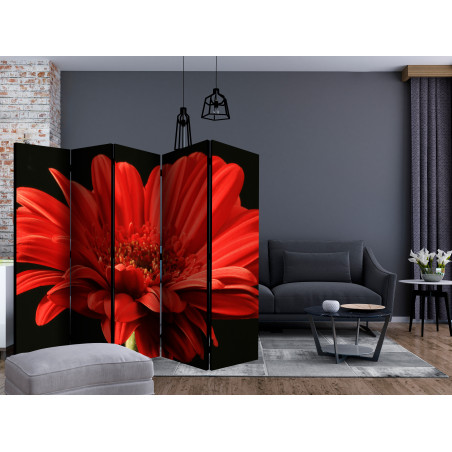 Paravan Red Gerbera Flower Ii [Room Dividers] 225 cm x 172 cm-01