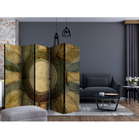 Paravan Flower Retro Style Ii [Room Dividers] 225 cm x 172 cm-01