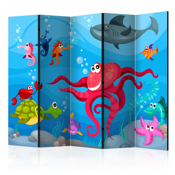 Paravan Octopus And Shark Ii [Room Dividers] 225 cm x 172 cm
