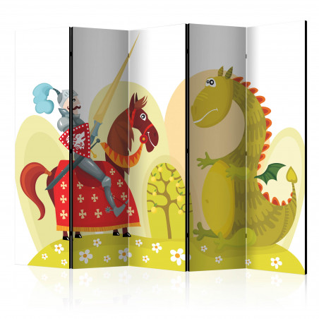 Paravan Dragon And Knight Ii [Room Dividers] 225 cm x 172 cm-01