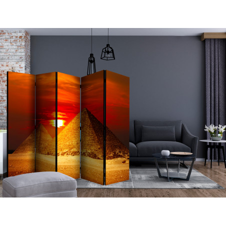 Paravan The Giza Necropolis Sunset Ii [Room Dividers] 225 cm x 172 cm-01