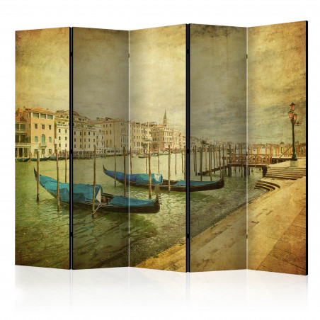Paravan Grand Canal, Venice (Vintage) Ii [Room Dividers] 225 cm x 172 cm-01