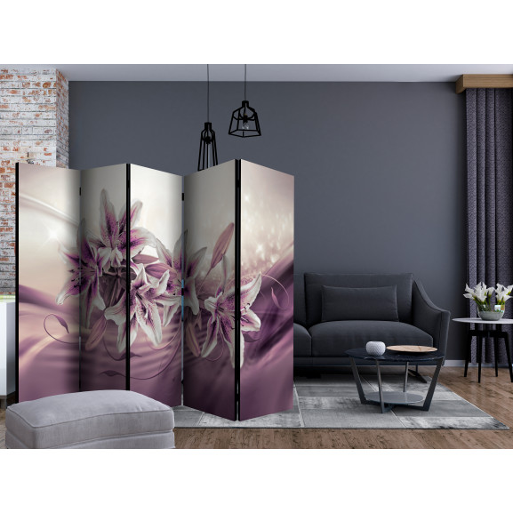 Paravan Purple Secrecy Ii [Room Dividers] 225 cm x 172 cm title=Paravan Purple Secrecy Ii [Room Dividers] 225 cm x 172 cm