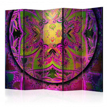 Paravan Mandala: Pink Expression Ii [Room Dividers] 225 cm x 172 cm-01