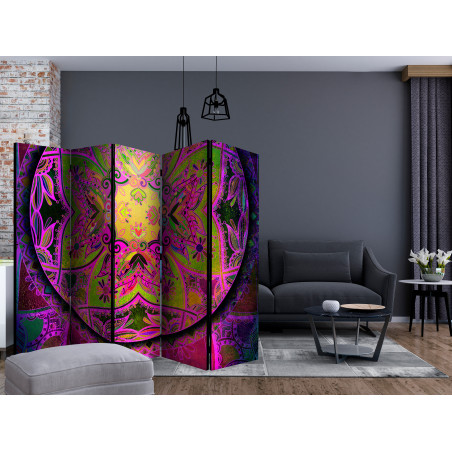 Paravan Mandala: Pink Expression Ii [Room Dividers] 225 cm x 172 cm-01