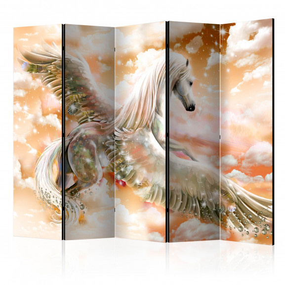 Paravan Pegasus (Orange) Ii [Room Dividers] 225 cm x 172 cm