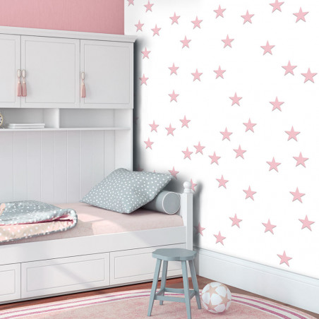 Fototapet Pink Stars-01