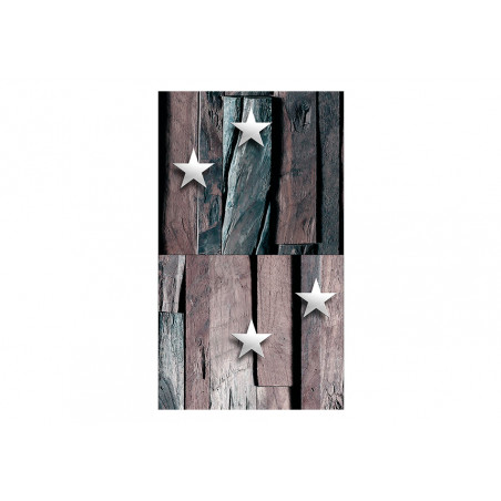 Fototapet Stars On Wood-01