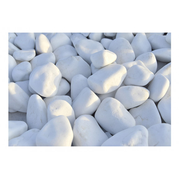 Fototapet white pebbles