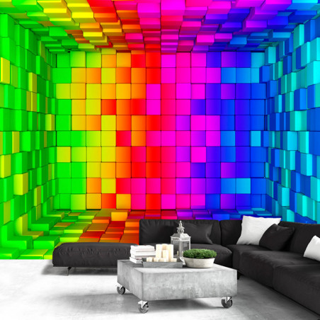 Fototapet Rainbow Cube-01