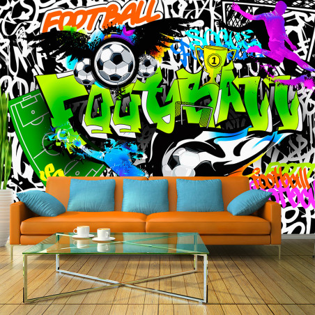 Fototapet Football Graffiti-01