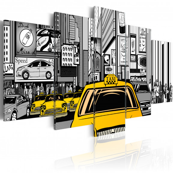 Tablou Cartoon Taxi