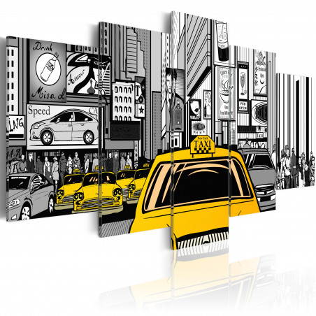 Tablou Cartoon Taxi-01