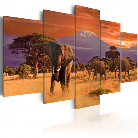 Tablou Africa: Elephants-01