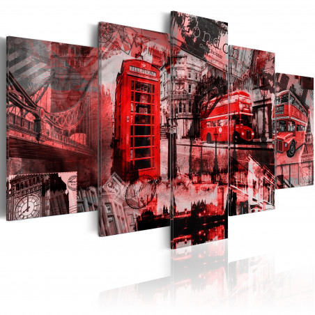 Tablou London Collage 5 Pieces-01