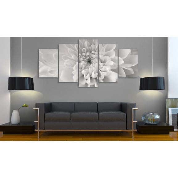 Tablou dahlia flower in grey shades