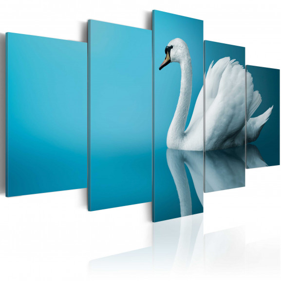 Tablou A Swan In Blue