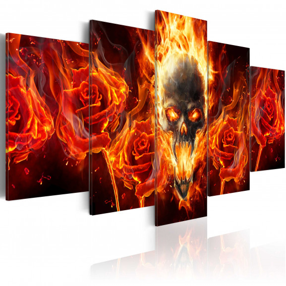 Tablou Fiery Skull