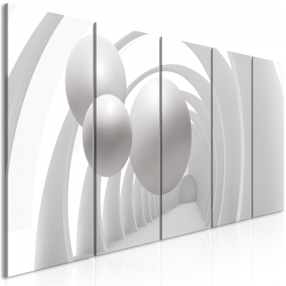 Tablou White Tunnel (5 Parts) Narrow