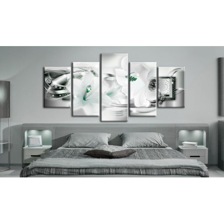Tablou Lilies With Peppermint Accent-01