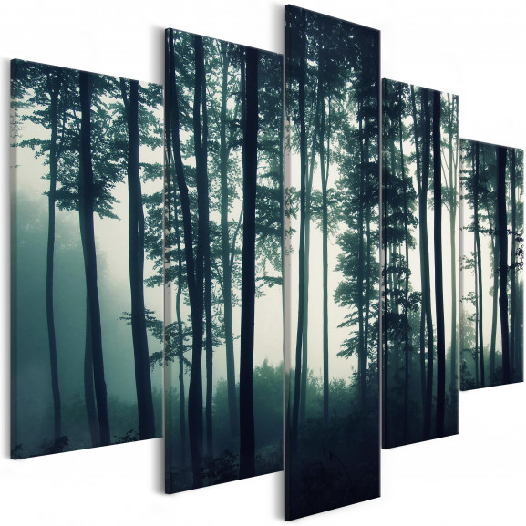 Tablou Dark Forest (5 Parts) Wide