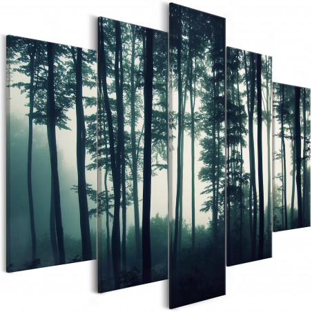 Tablou Dark Forest (5 Parts) Wide-01